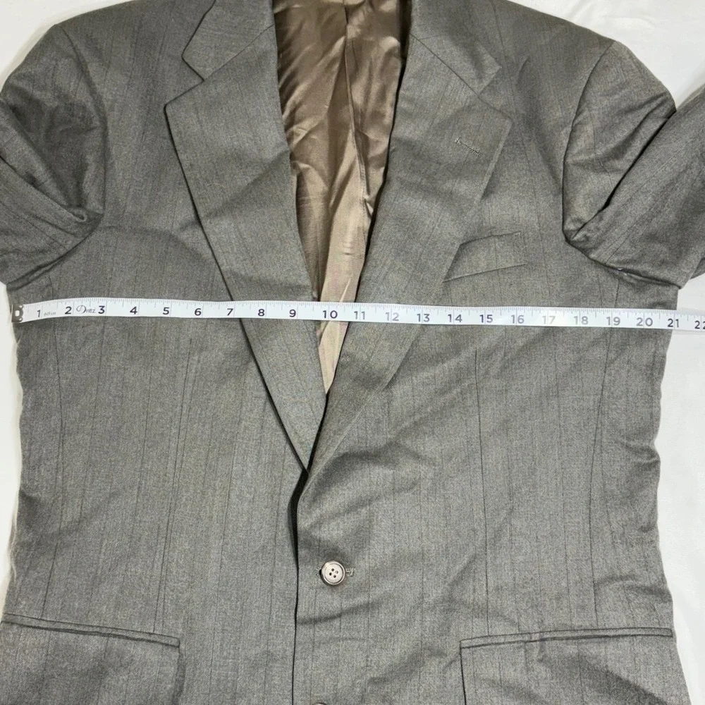 Vintage Polo University Club Ralph Lauren Blazer Mens 42 Gray Wool Sport Coat 90